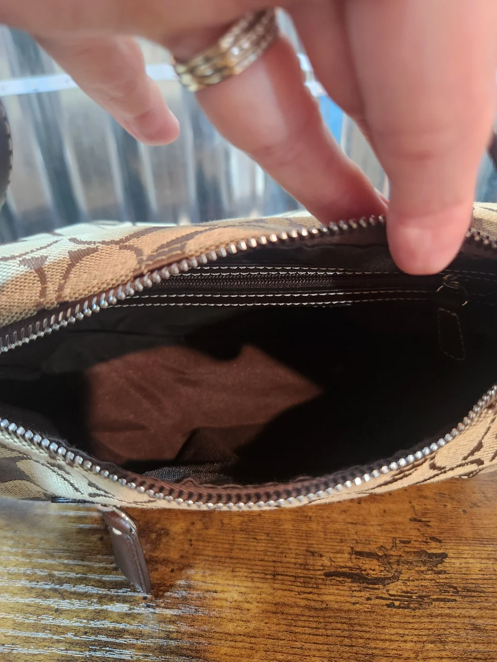 Coach Signatire C Monogram Demi Shoulder Bag